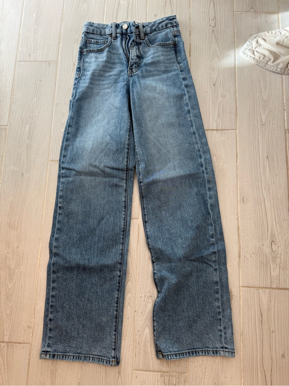 Buckle Billie High-Rise Wide Leg Jeans
